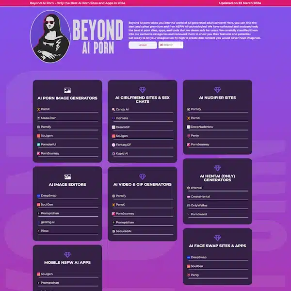 BeyondAIPorn homepage