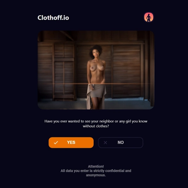 Clothoff homepage