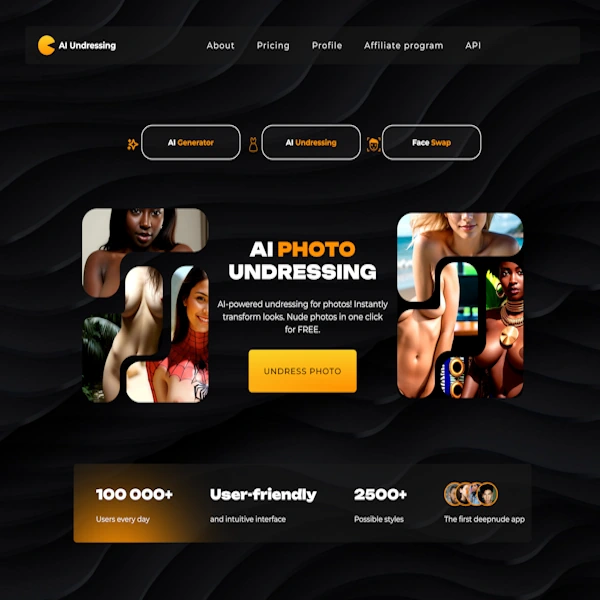 Undressing-io homepage